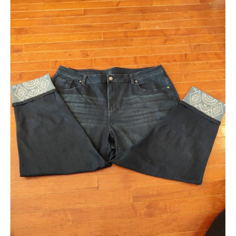 Catherine's Women's 20W Shimmer Cuff Jean